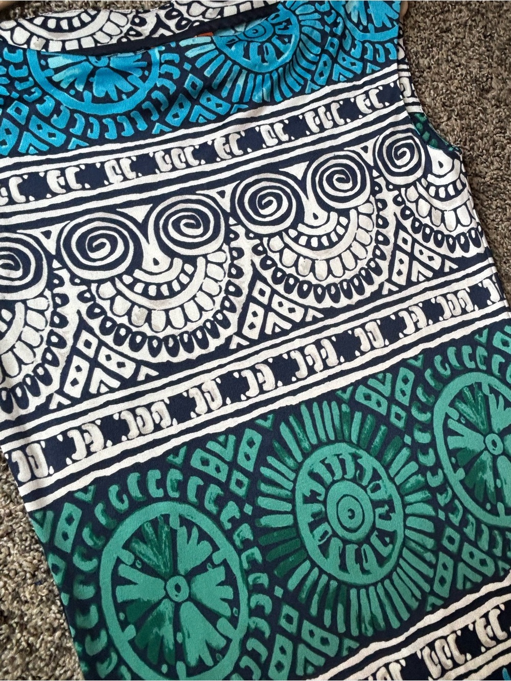 Tory Burch 100% Silk Pattern Boho Dress - Picture 6 of 10